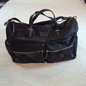 Kate Spade Wilson Road Nylon Carmella Black Large Weekender Tote Bag